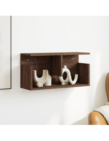 Mobile a Parete 60x20x30 cm Rovere Marrone in Truciolato