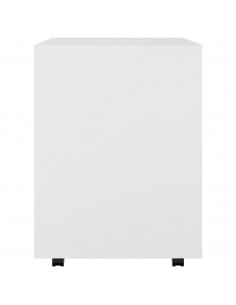 Mobiletto con Ruote Bianco 60x53x72 cm in Legno Multistrato