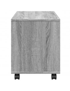 Mobiletto con Ruote Grigio Sonoma 72x33x42,5 cm in Truciolato