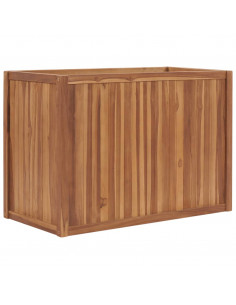 Letto Rialzato 100x50x70 cm in Legno Massello di Teak 2