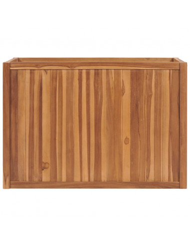 Letto Rialzato 100x50x70 cm in Legno Massello di Teak