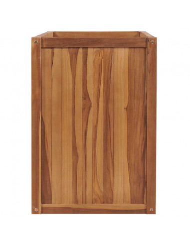 Letto Rialzato 100x50x70 cm in Legno Massello di Teak