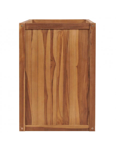 Letto Rialzato 100x50x70 cm in Legno Massello di Teak