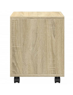 Mobiletto con Ruote Rovere Sonoma 37x33x42,5 cm in Truciolato