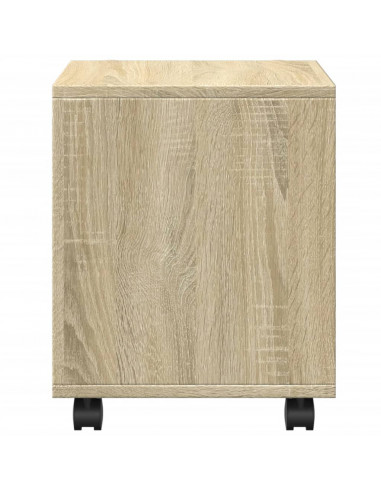 Mobiletto con Ruote Rovere Sonoma 37x33x42,5 cm in Truciolato