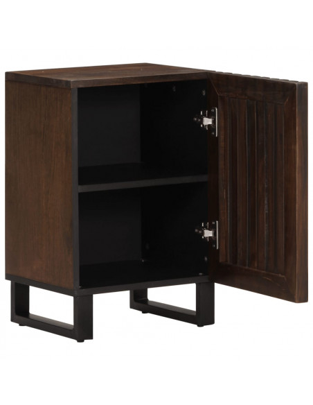 Mobiletto da Bagno Marrone 38x34x58 cm Legno di Mango