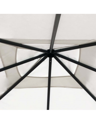 Gazebo 3x3x2,6 m Crema 160 g/m²