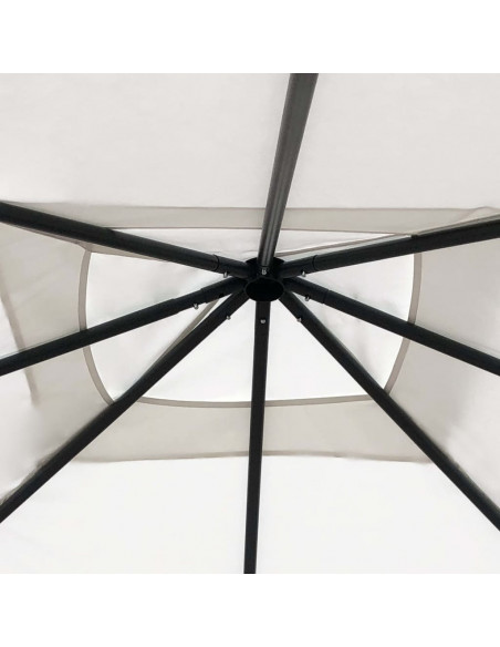 Gazebo 3x3x2,6 m Crema 160 g/m²