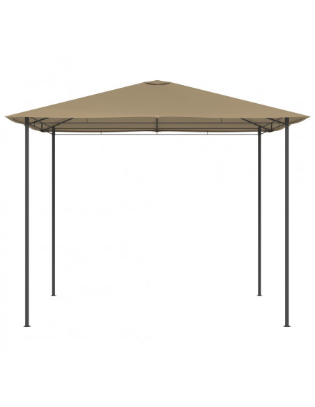 Gazebo 3x3x2,6 m Grigio Talpa 160 g/m²