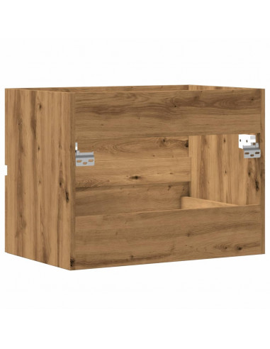 Mobiletto da Bagno Rovere Artigianale 60x38,5x45 cm Truciolato