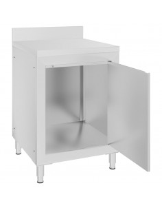 Mobiletto da Cucina Commerciale in Acciaio Inox 60x60x96 cm