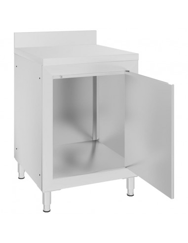 Mobiletto da Cucina Commerciale in Acciaio Inox 60x60x96 cm