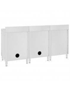 Mobiletto da Cucina con Lavandino in Acciaio Inox 180x60x96 cm