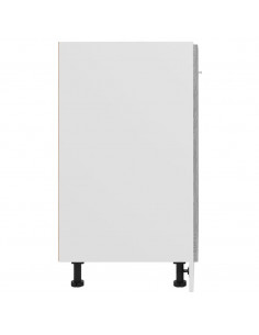 Mobiletto Grigio Sonoma 60x46x81,5 cm in Legno Multistrato