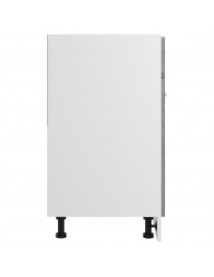 Mobiletto Grigio Sonoma 60x46x81,5 cm in Legno Multistrato