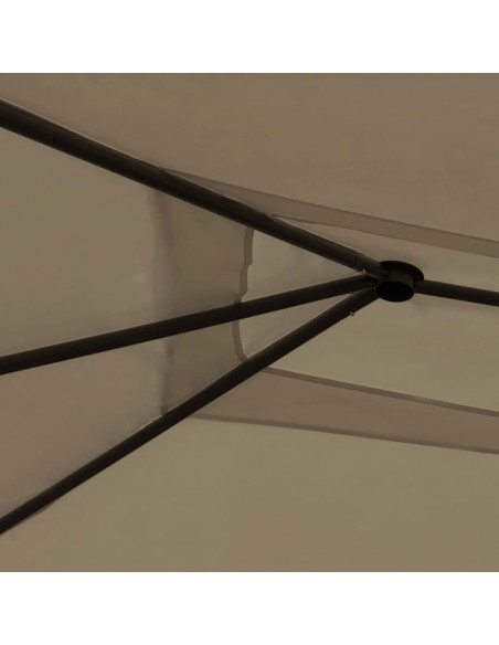 Gazebo 3x6x2,6 m Grigio Talpa 160 g/m²
