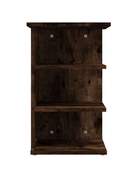 Mobiletto Laterale Rovere Fumo 35x35x55 cm in Legno Multistrato