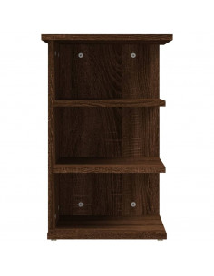Mobiletto Laterale Rovere Marrone 35x35x55 cm Legno Multistrato