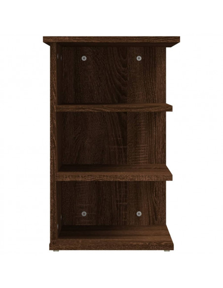 Mobiletto Laterale Rovere Marrone 35x35x55 cm Legno Multistrato