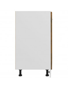 Mobiletto Rovere Fumo 60x46x81,5 cm in Legno Multistrato