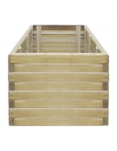 Letto Rialzato 100x50x40 cm in Legno Rettangolare