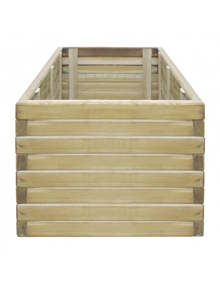 Letto Rialzato 100x50x40 cm in Legno Rettangolare