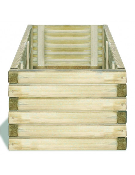 Letto Rialzato 120x40x30 cm in Legno Rettangolare