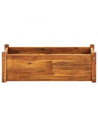 Letto Rialzato da Giardino in Legno di Acacia 76x27,6x25 cm