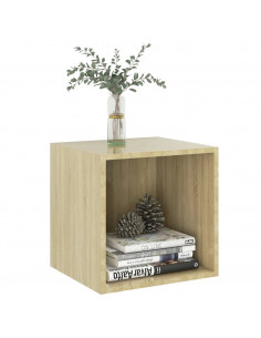 Mobili a Muro 4pz Rovere Sonoma 37x37x37 cm Legno Multistrato