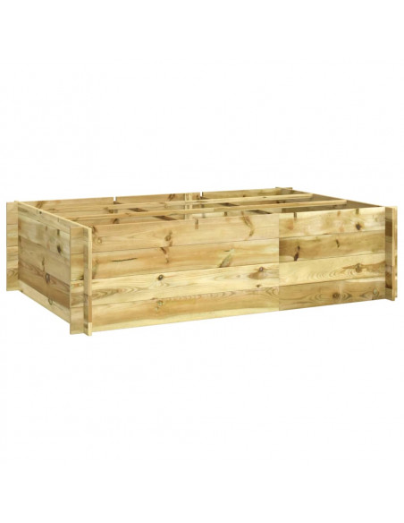 Letto Rialzato 150x100x40 cm in Legno Impregnato