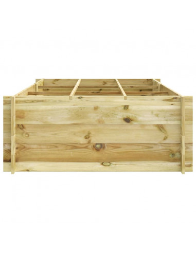 Letto Rialzato 150x100x40 cm in Legno Impregnato