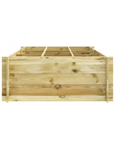 Letto Rialzato 150x100x40 cm in Legno Impregnato