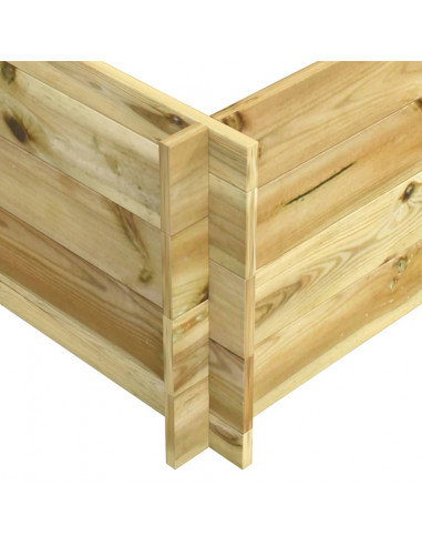 Letto Rialzato 150x100x40 cm in Legno Impregnato