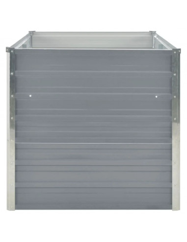 Letto di Coltura Rialzato 160x80x77 cm in Acciaio Zincato Grigio