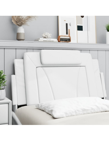 Cuscino Testiera Bianco 100 cm in Similpelle