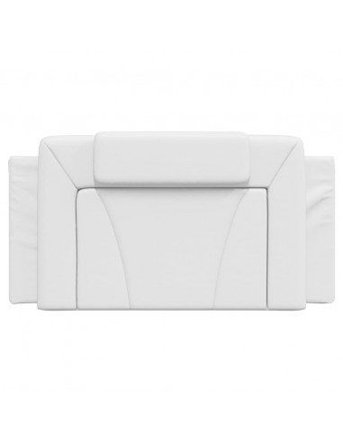 Cuscino Testiera Bianco 100 cm in Similpelle