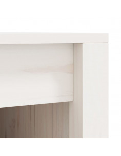 Mobili da Cucina da Esterno 2 pz Bianchi Legno Massello di Pino