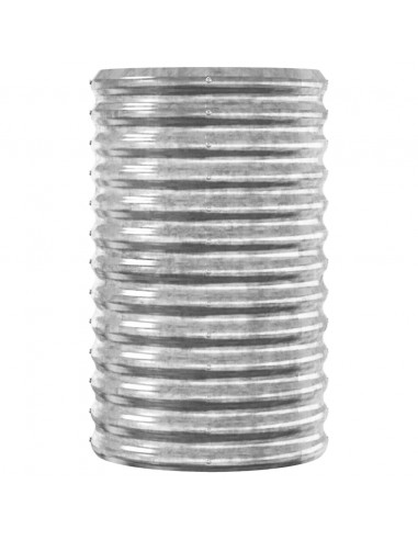 Letto Giardino Acciaio Verniciato a Polvere 114x40x68cm Argento