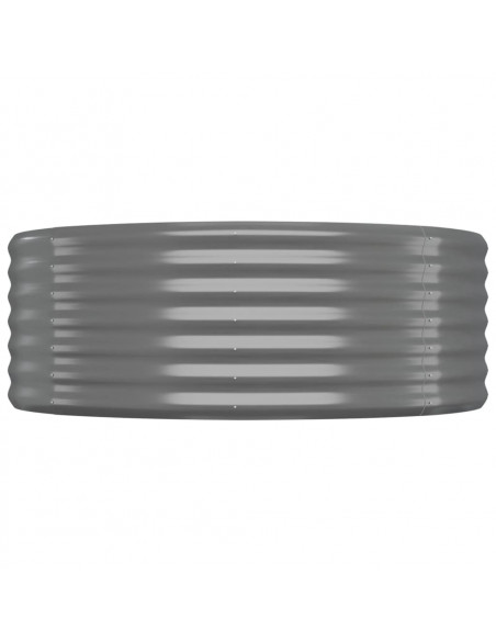 Letto Giardino Acciaio Verniciato a Polvere 175x100x36cm Grigio