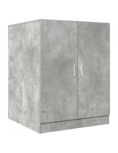 Mobili Lavatrice 2pz Grigio Cemento in Truciolato