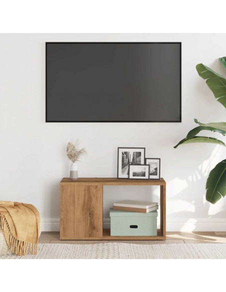Mobile Porta TV Rovere Artigianale 60x24x32 cm in Truciolato