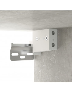 Mobili Parete 2 pz Grigio Cemento 80x35x36,5 cm in Multistrato