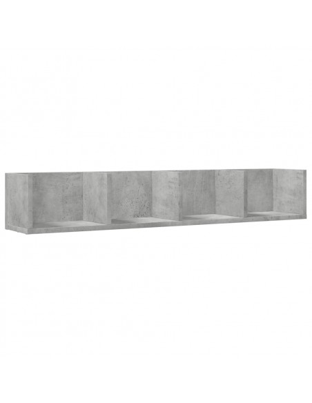 Mobili Parete 2 pz Grigio Cemento 99x18x16,5 cm in Multistrato