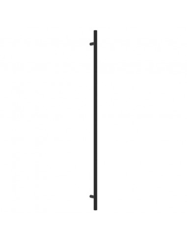 Maniglie per Mobili 10 pz Nere 480 mm in Acciaio Inox