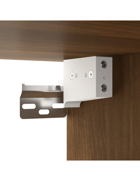 Mobili Parete 2 pz Rovere Marrone 60x36,5x35 cm in Multistrato