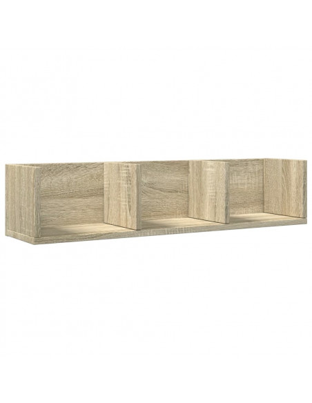 Mobili Parete 2 pz Rovere Sonoma 75x18x16,5cm Legno Multistrato