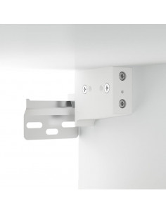 Mobili Parete 2pz Bianco 100x36,5x35 cm in Legno Multistrato
