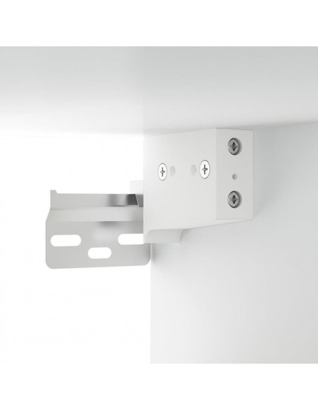 Mobili Parete 2pz Bianco 100x36,5x35 cm in Legno Multistrato
