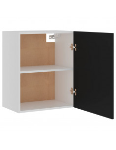 Mobili Pensili 2 pz Neri 50x31x60 cm in Legno Multistrato