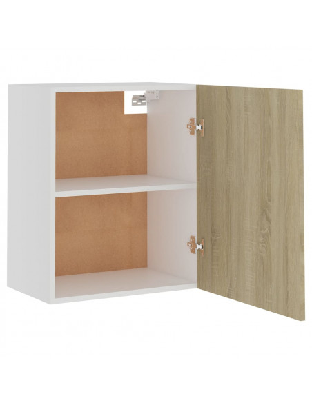 Mobili Pensili 2 pz Rovere Sonoma 50x31x60 cm Legno Multistrato